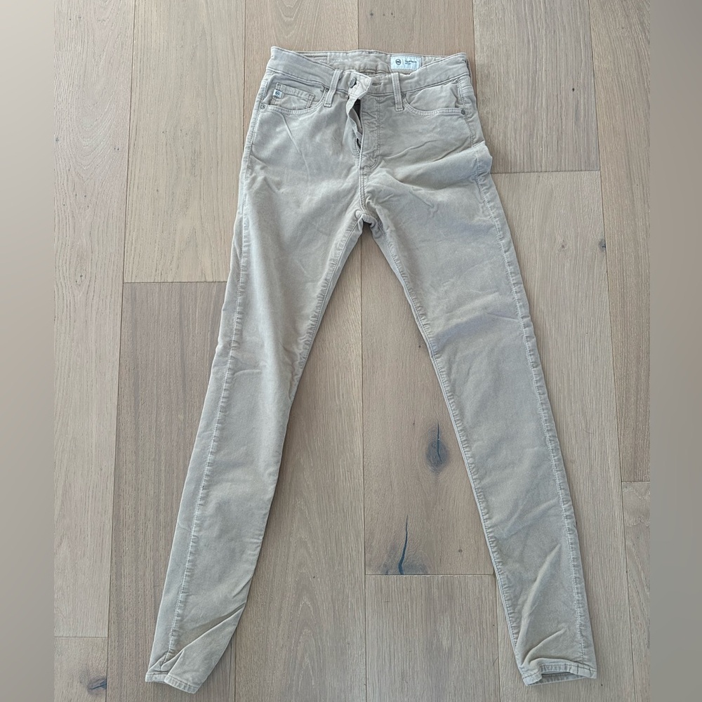 AG Beige Slim Fit Brushed jeans Size 26
